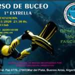 6/3, 21:30 hs., Curso de Buceo Deportivo 1 Estrella